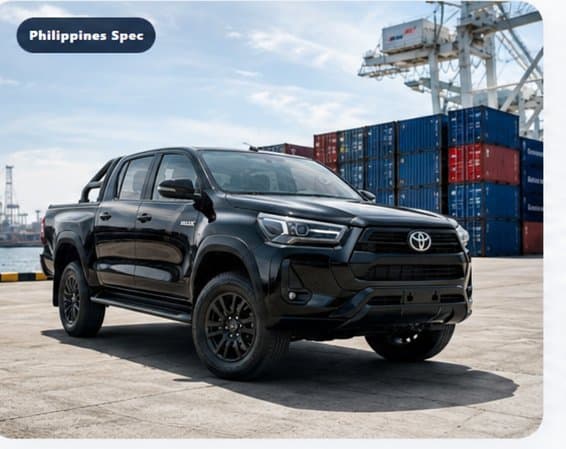 Black Toyota Hilux Philippines export unit