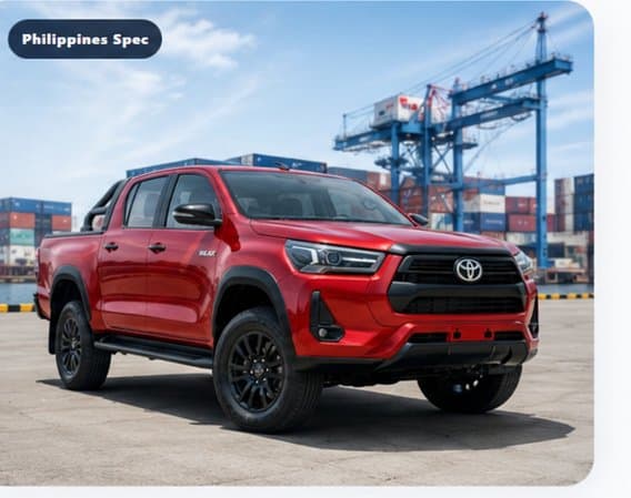 Red Toyota Hilux Philippines export unit